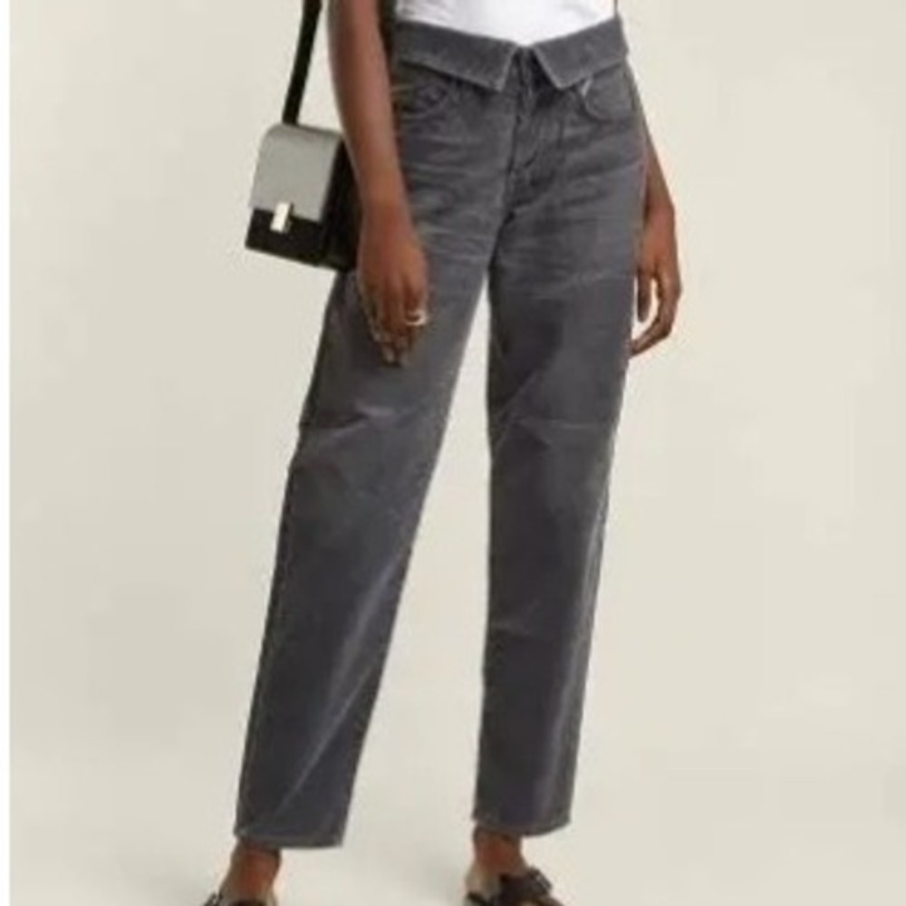 Jean Atelier Flip Gray Wash Denim Jeans Relaxed Fit 100% Cotton Pants